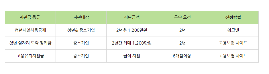 표2025 청년내일채움공제 지원대상 조건 신청방법 총정리